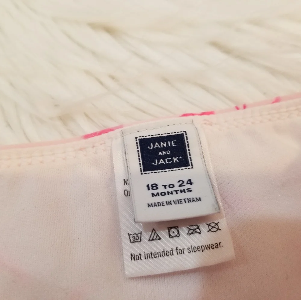 Janie and Jack Pink Flamingo Swim Bottoms